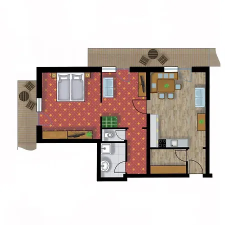Appartementhaus Zum Holzknecht Am Apart Otel 4*